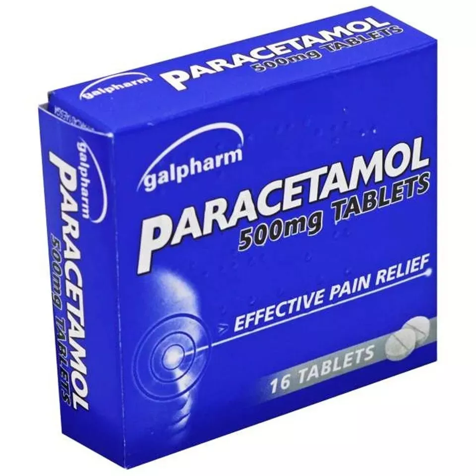 Paracetamol 96 Headache Migraine Back Pain Cold Flu Relief Painkillers 500mg Tablets - MAX 1