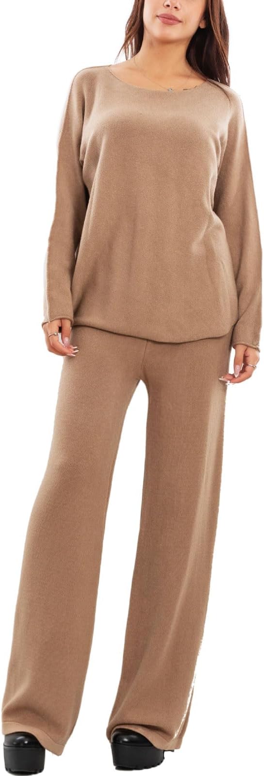 Toocool Women’s Knit Tracksuit Set Casual Comfy Elegant Home Loungewear Pants