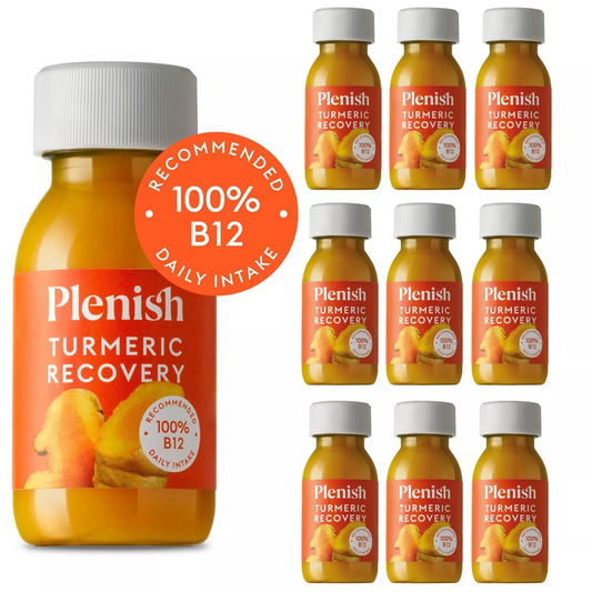 Plenish Turmeric Recovery Shots 60ml Bottle 100% Natural Vegan & Gluten Free