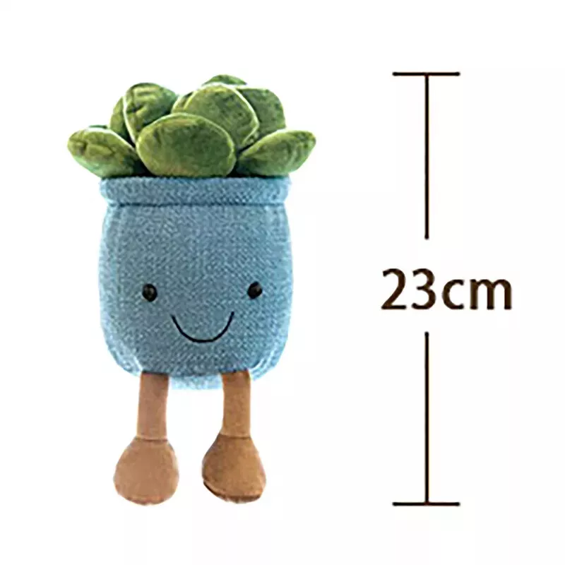 Simulated Plush Toy Succulent Potted Plant Plush Stuffed Toy Creative Ornaments