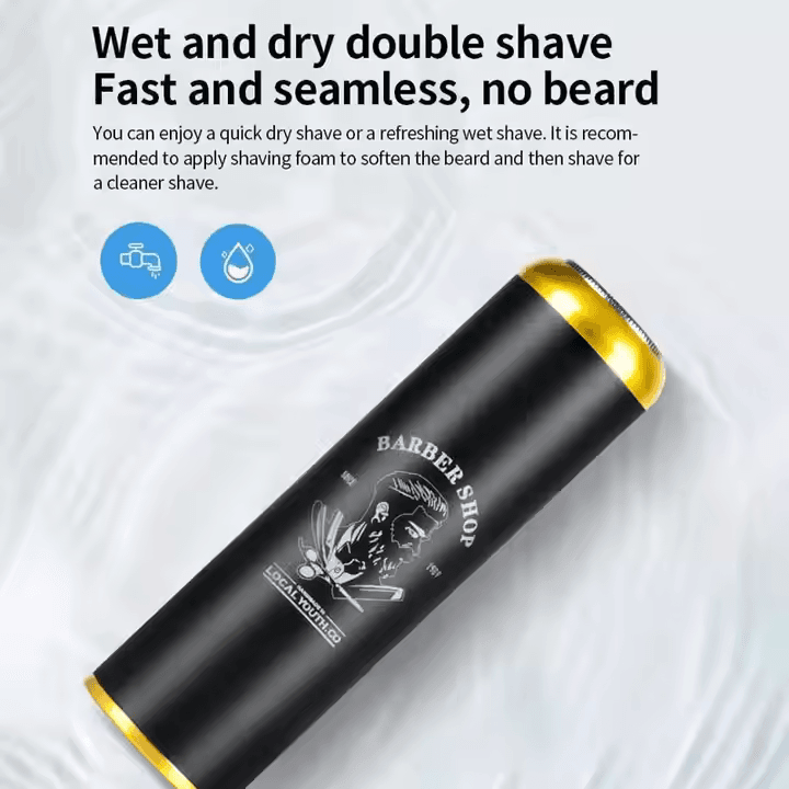 WH-T8 Mini Portable Electric Shaver | Wet & Dry USB Rechargeable Waterproof Pock