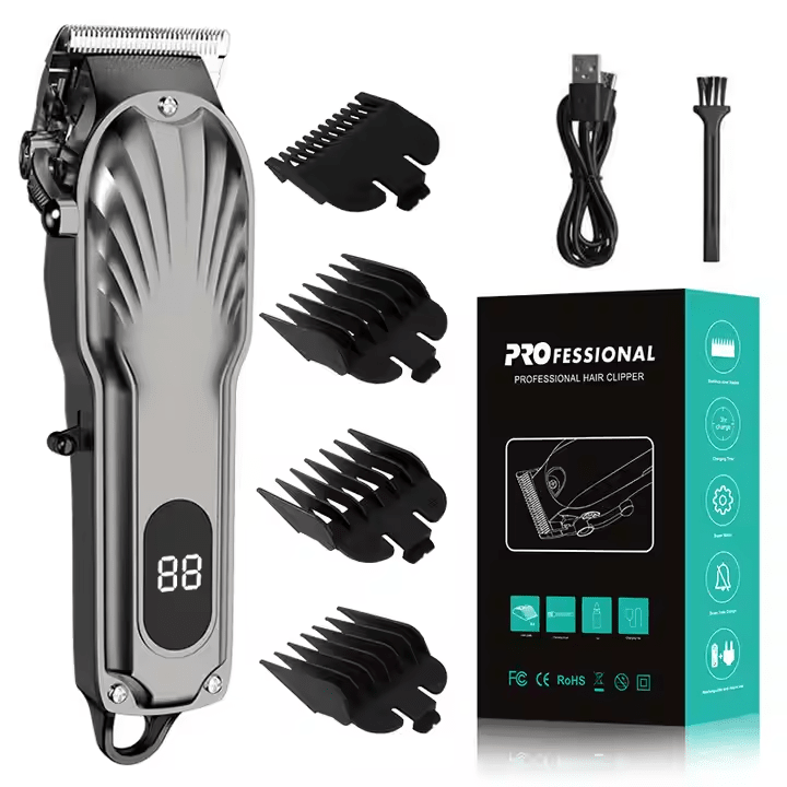 Professional Cordless Hair Trimmer Clippers Beard Shaver Machine Rechargeable