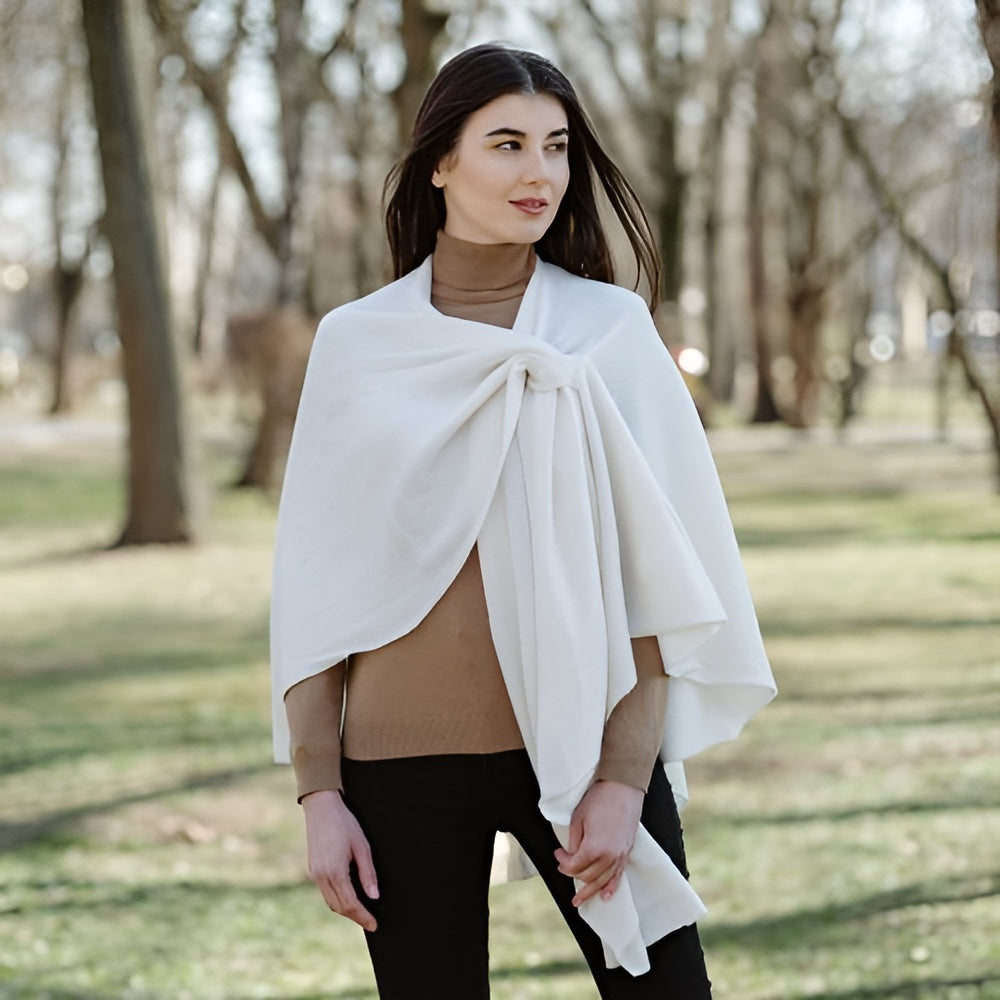 Wool Scarf Shawl Wrap Solid Blanket Scarves Made in Poland Women