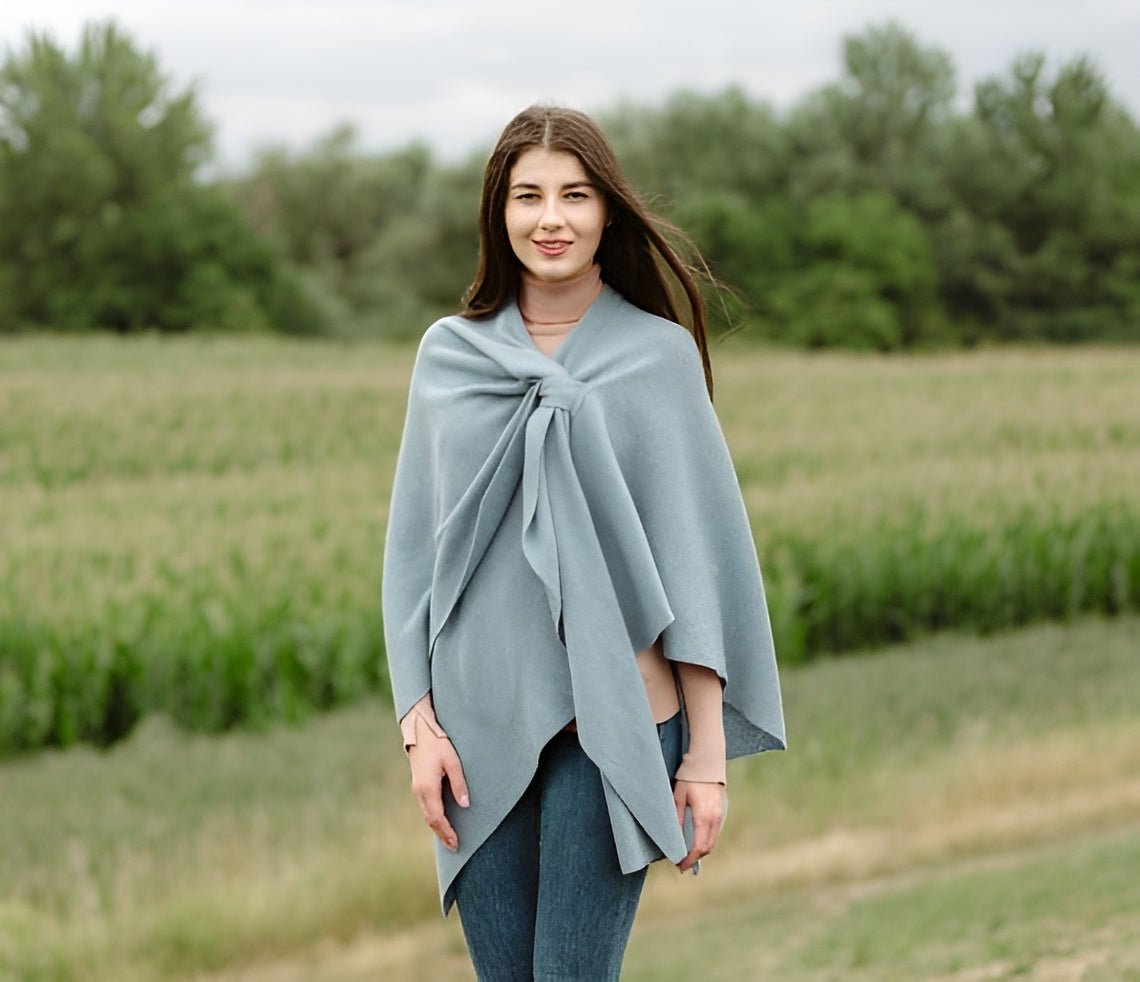 Wool Scarf Shawl Wrap Solid Blanket Scarves Made in Poland Women