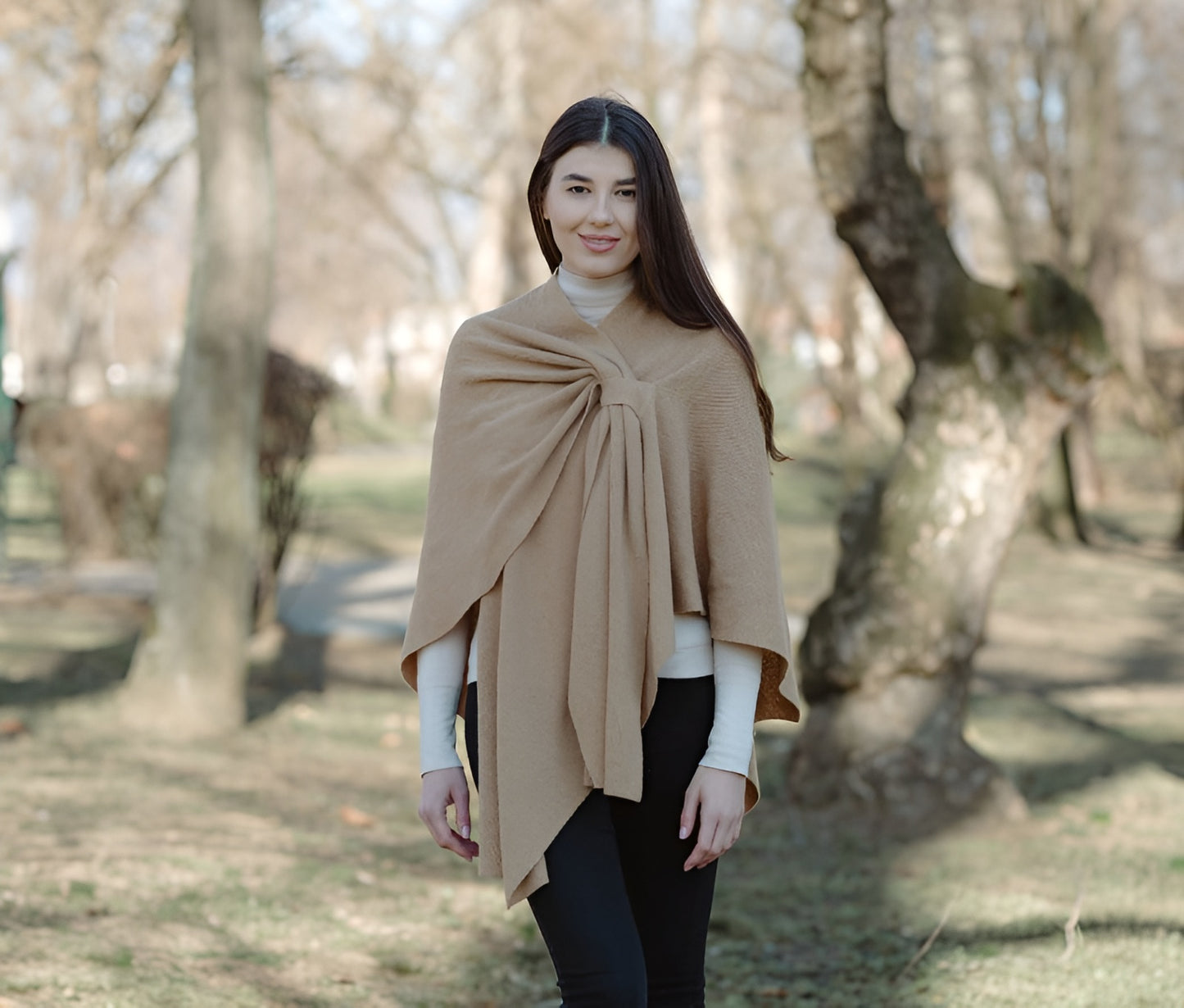 Wool Scarf Shawl Wrap Solid Blanket Scarves Made in Poland Women