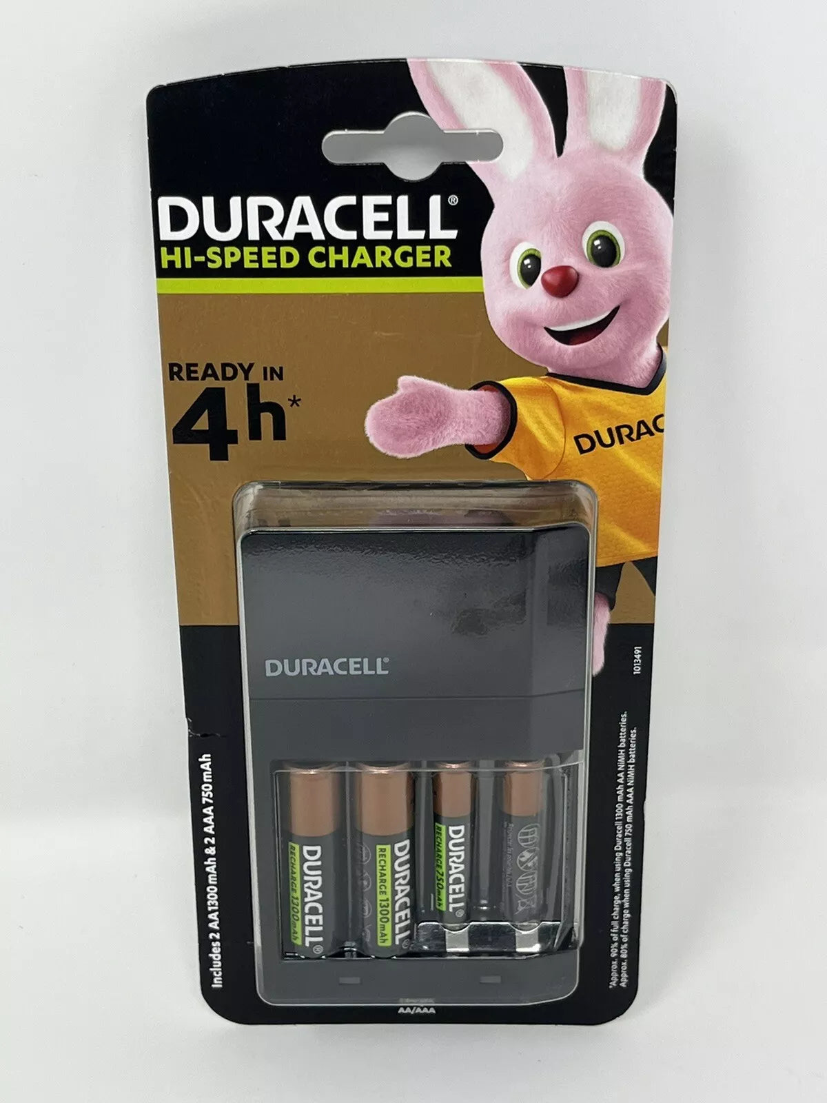 Duracell4Hour Battery Charger Use  For AA/AAA  2xAA -2 AAA Batteries CEF14