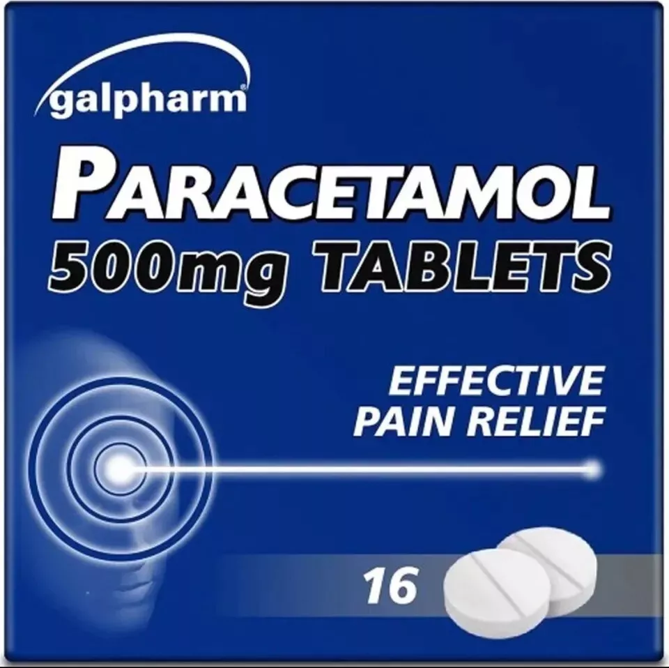 Paracetamol 96 Headache Migraine Back Pain Cold Flu Relief Painkillers 500mg Tablets - MAX 1