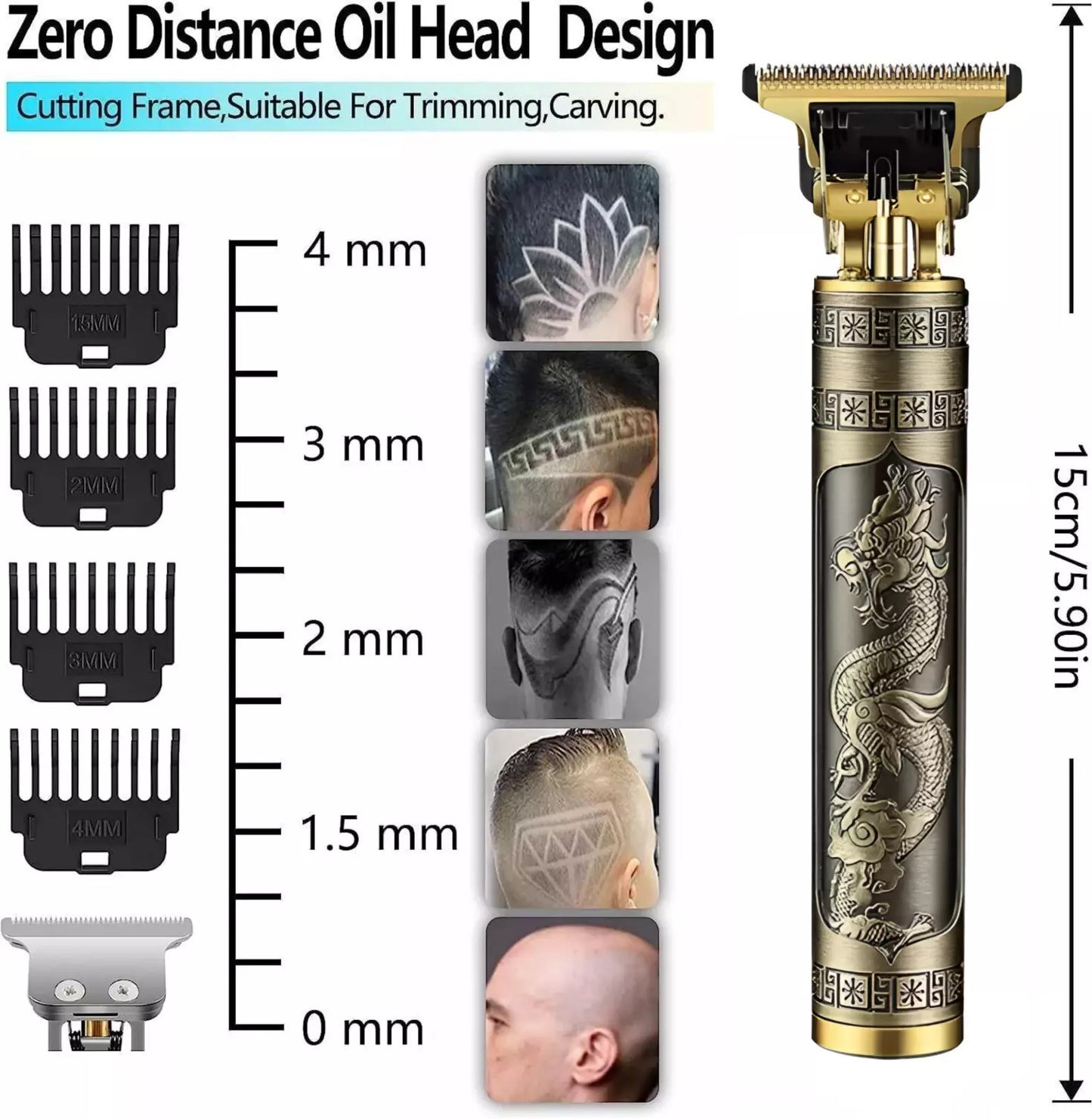 Professional Mens Hair Clippers Shaver Trimmers Machine Cordless Beard Electric