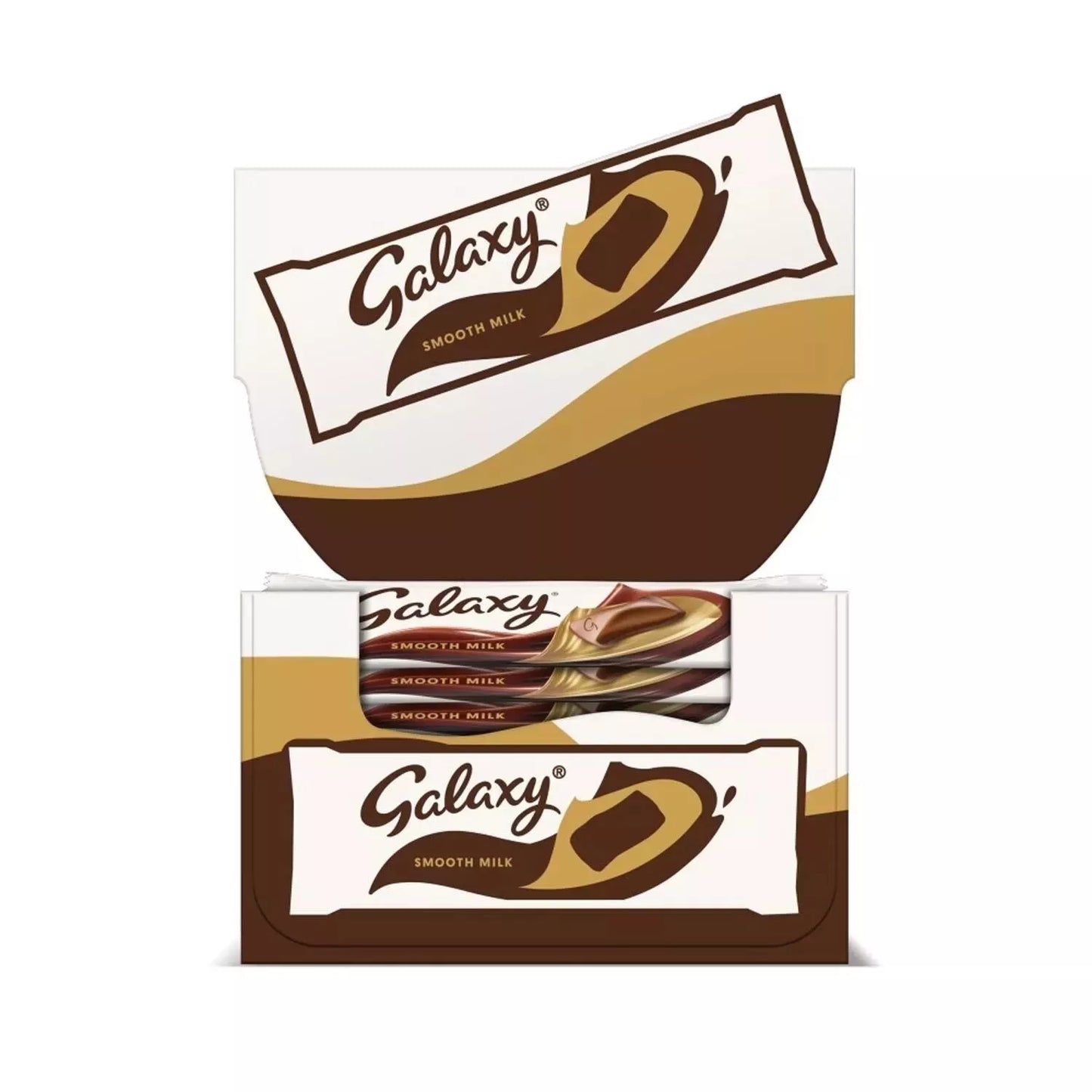 46 x Galaxy Smooth Milk Chocolate Bar Treat Party 42g Bulk Buy Total 1.932kg