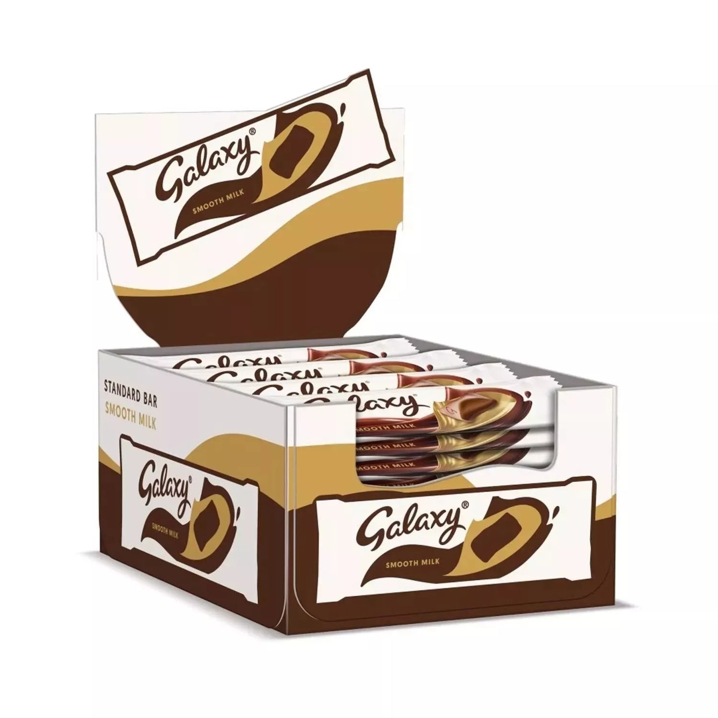 46 x Galaxy Smooth Milk Chocolate Bar Treat Party 42g Bulk Buy Total 1.932kg