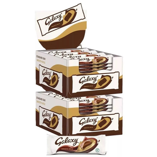 46 x Galaxy Smooth Milk Chocolate Bar Treat Party 42g Bulk Buy Total 1.932kg