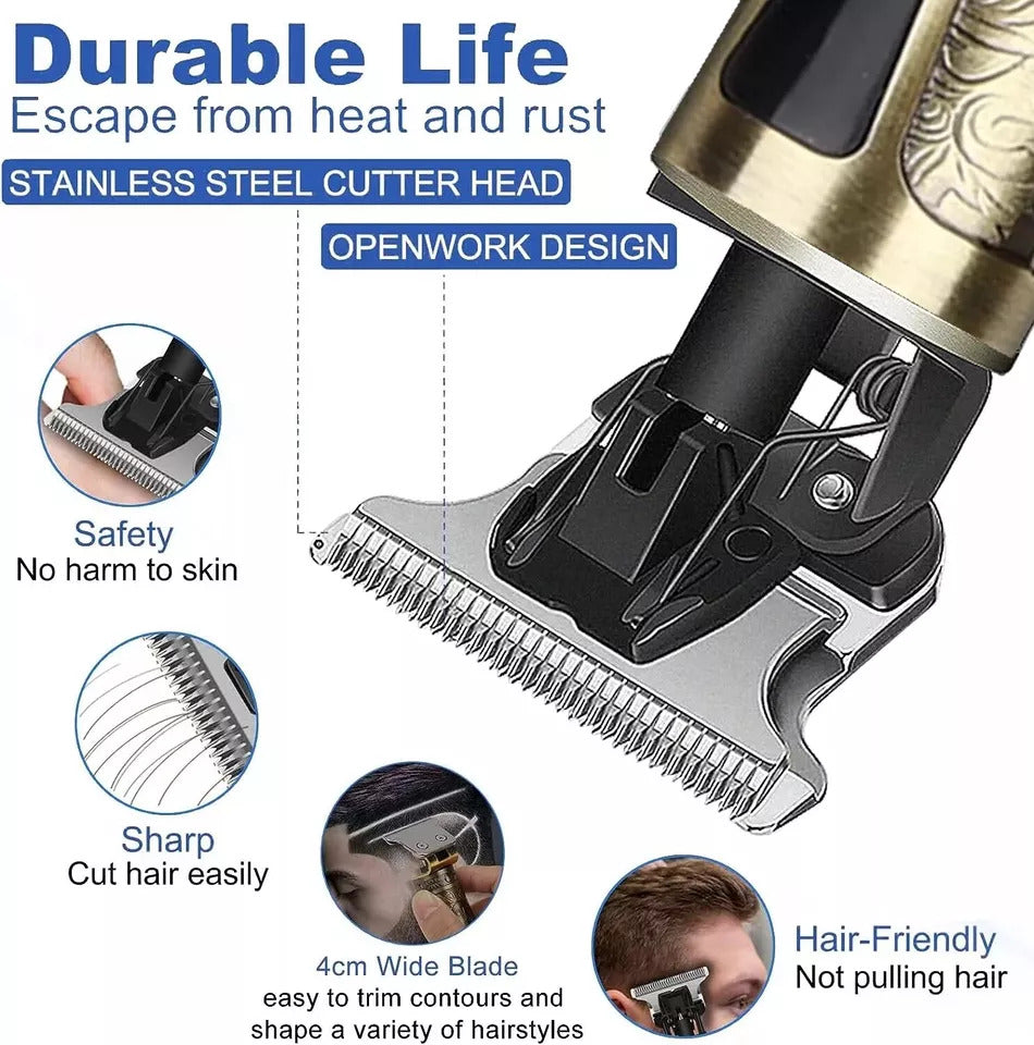 Professional Mens Hair Clippers Shaver Trimmers Machine Cordless Beard Electric